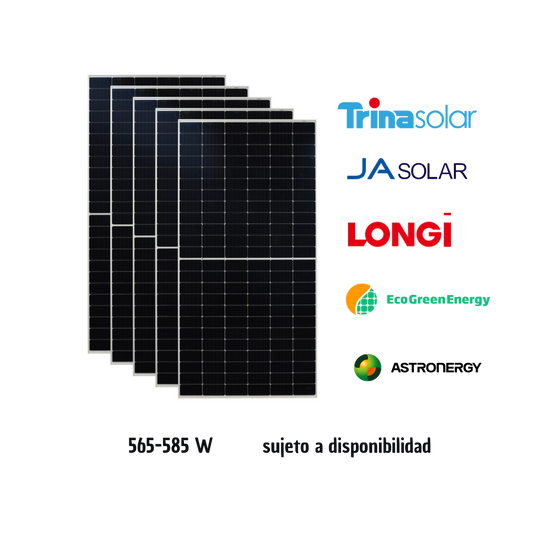 Panel Solar 565-585 W ( precio unificado)